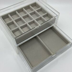 Muji Acrylic Two Tier Jewelry Organizer